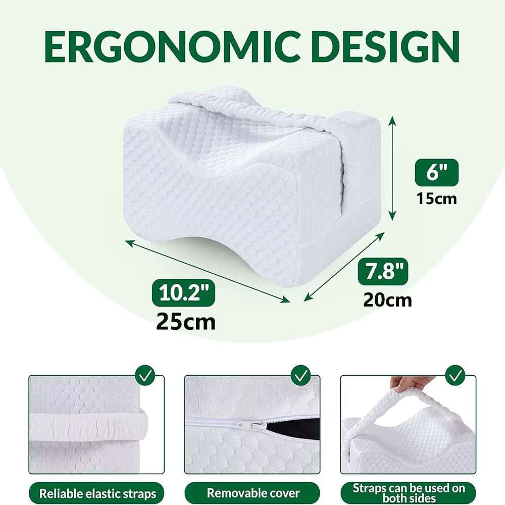Sleepvity Kniekussen met memory foam