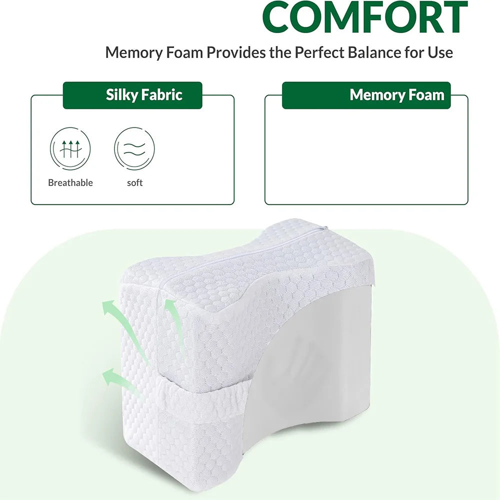 Sleepvity Kniekussen met memory foam