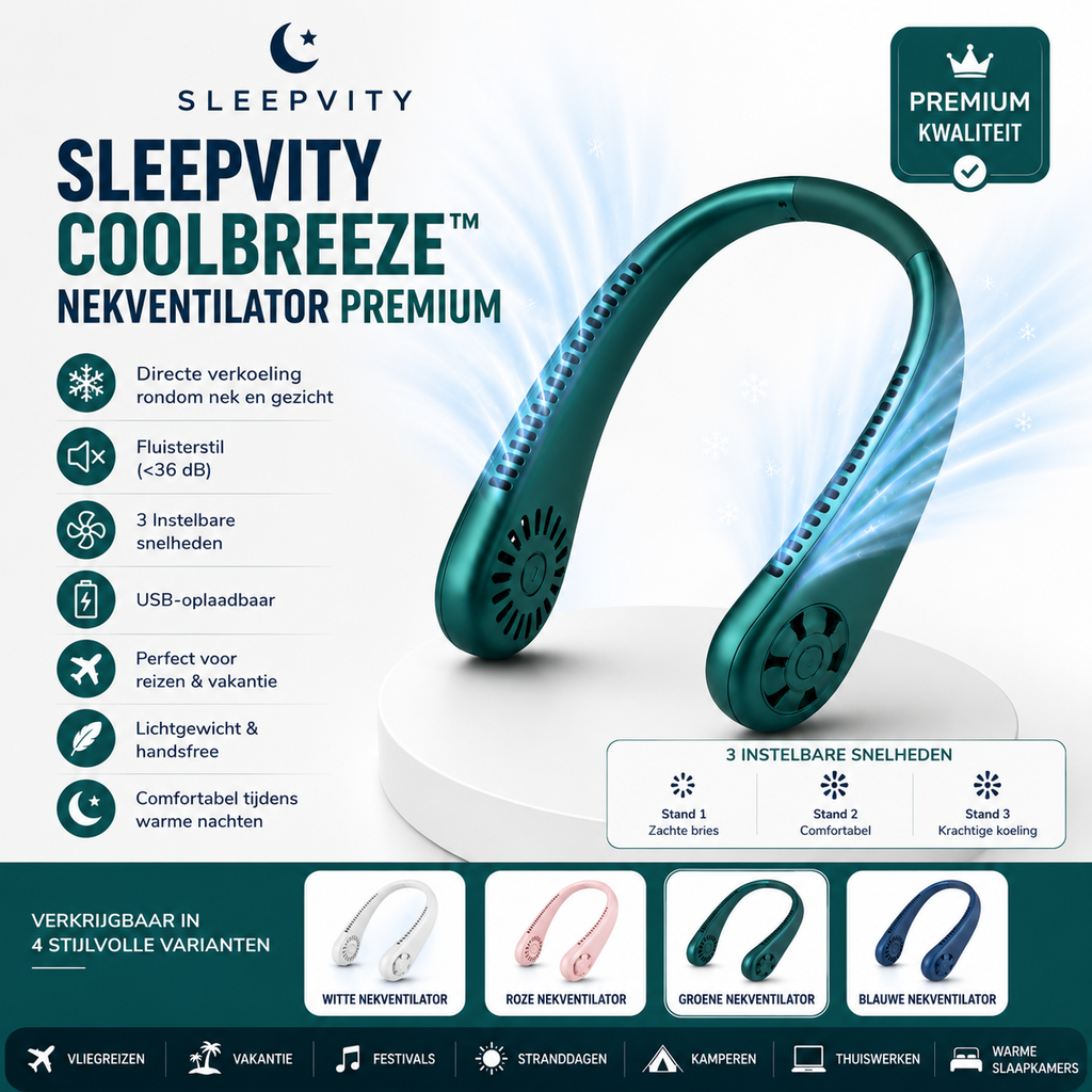 Sleepvity CoolBreeze™ Nekventilator Premium