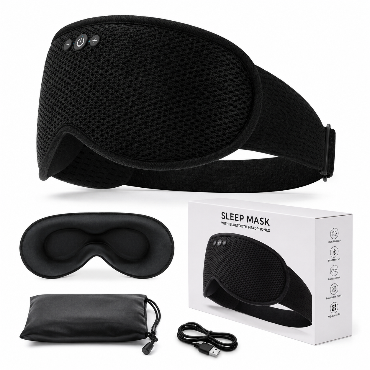 Sleepvity Bleutooth/Headphone 3D SleepMask Premium