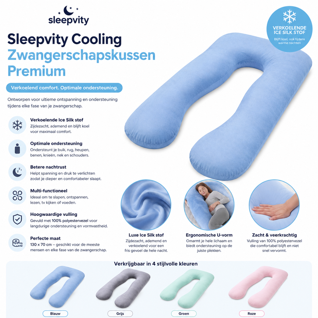 Sleepvity Cooling Zwangerschapskussen Premium