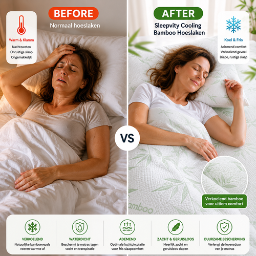 Sleepvity Cooling Bamboo Hoeslaken