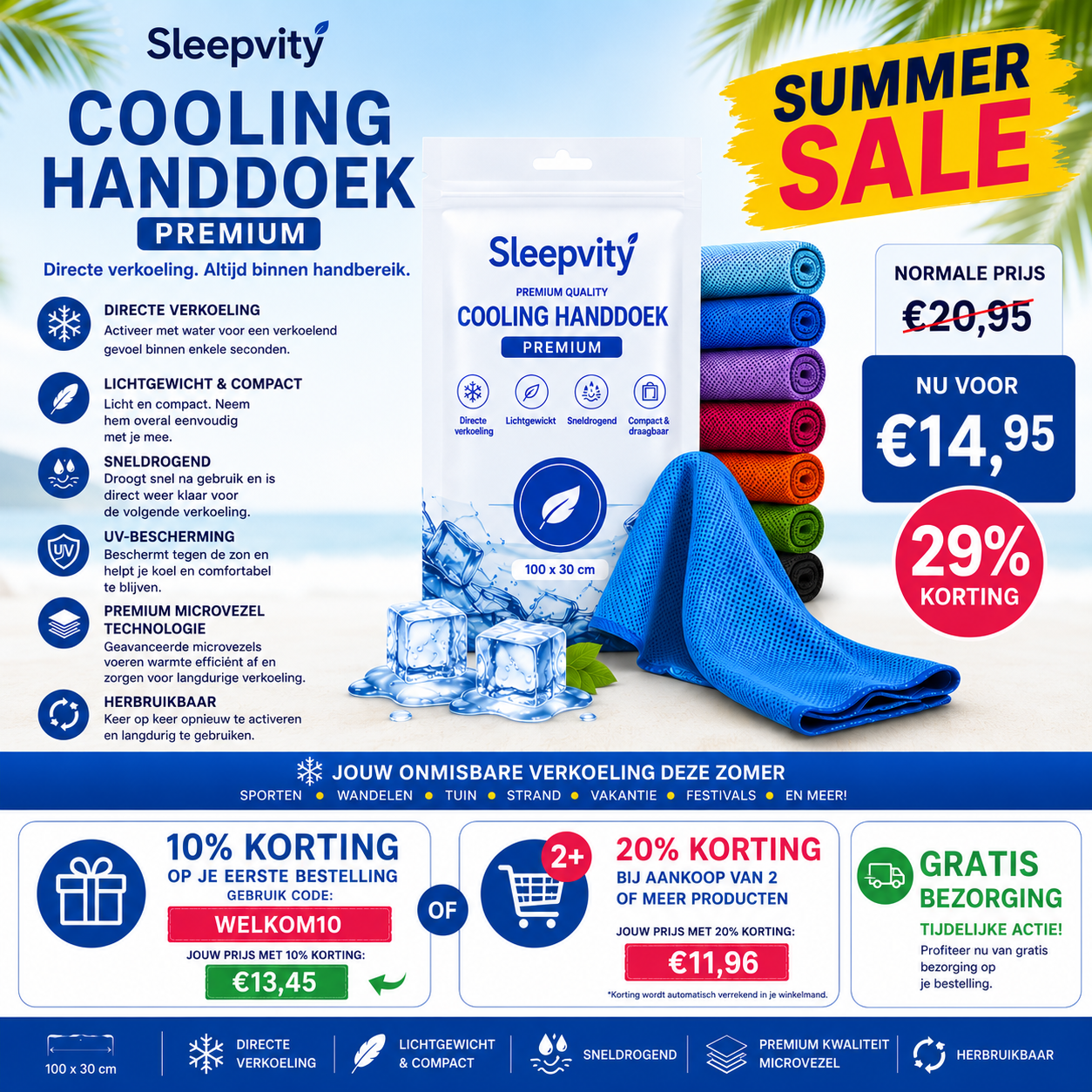 Sleepvity Cooling Handdoek Premium