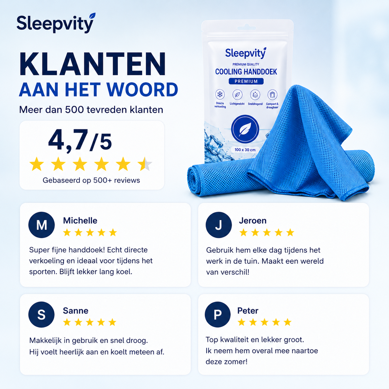 Sleepvity Cooling Handdoek Premium