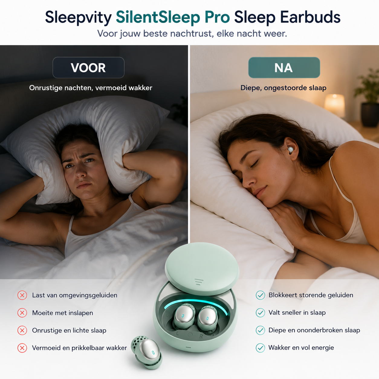 Sleepvity SilentSleep Pro Sleep Earbuds