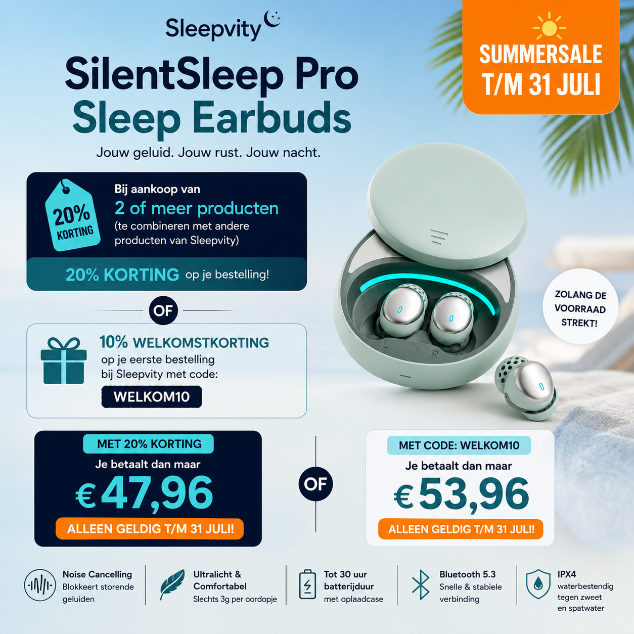 Sleepvity SilentSleep Pro Sleep Earbuds