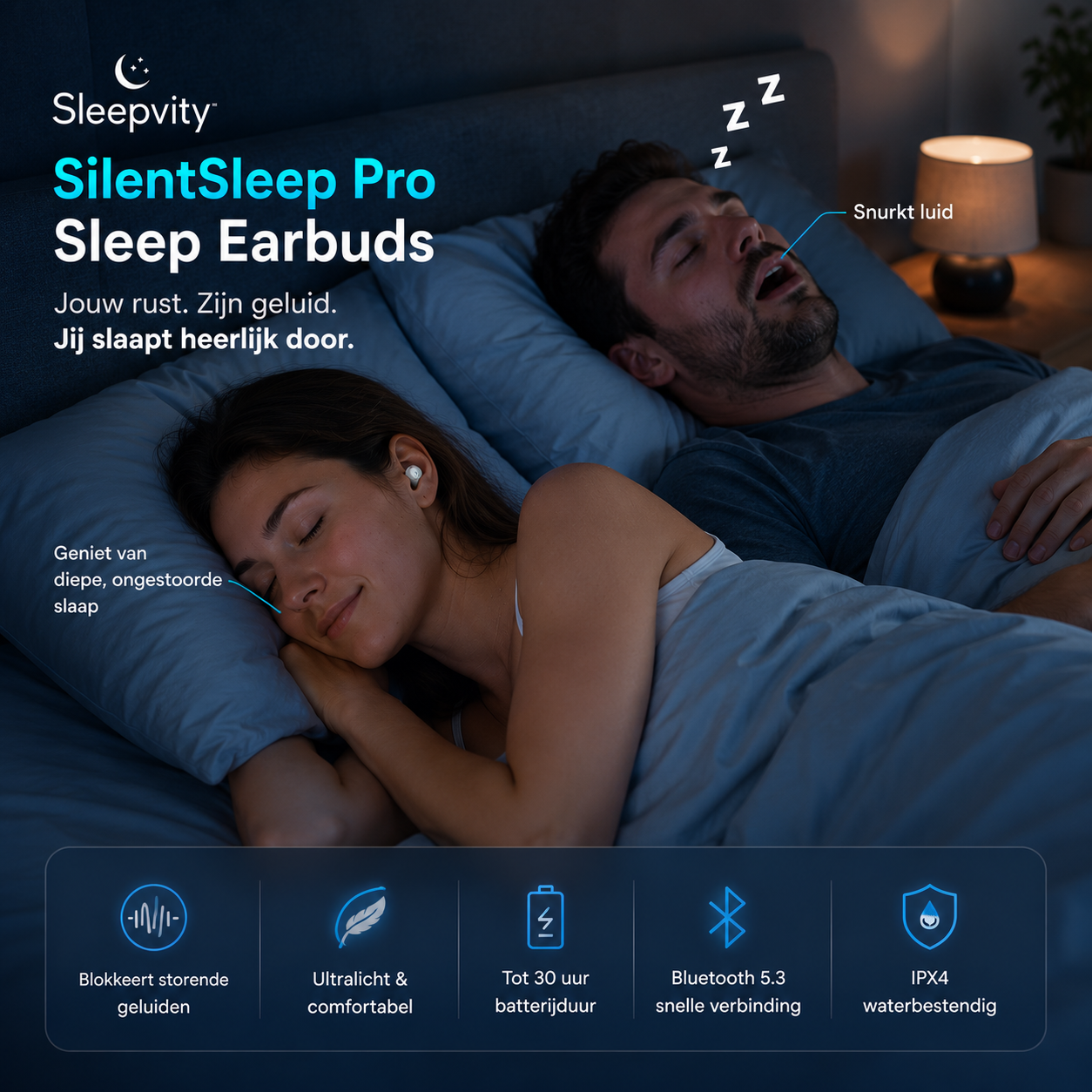 Sleepvity SilentSleep Pro Sleep Earbuds