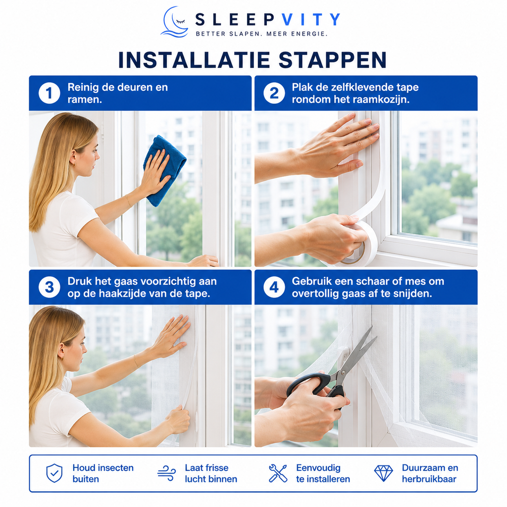Sleepvity InsectShield Raamhor