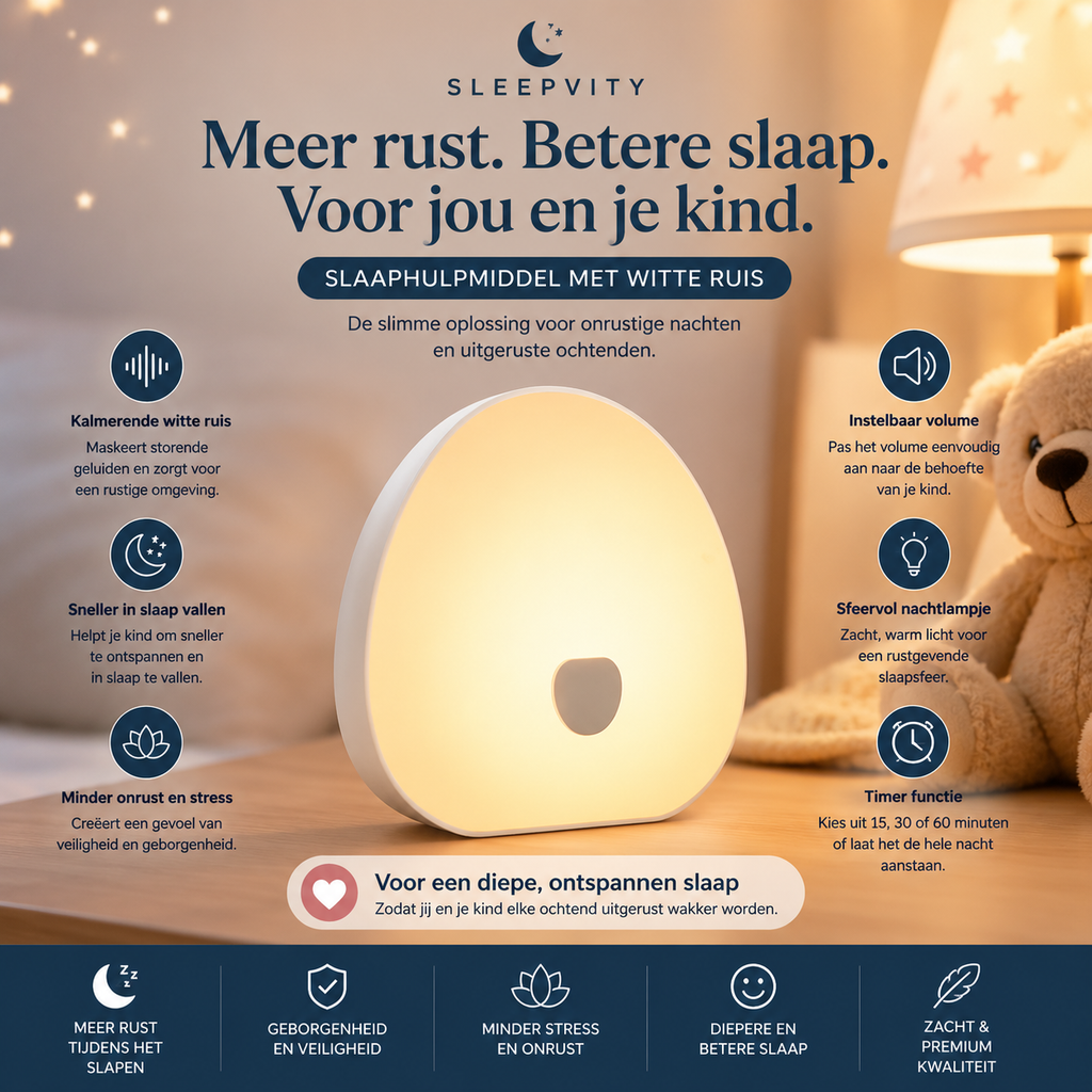 Sleepvity Slaaphulpmiddel Met Witte Ruis