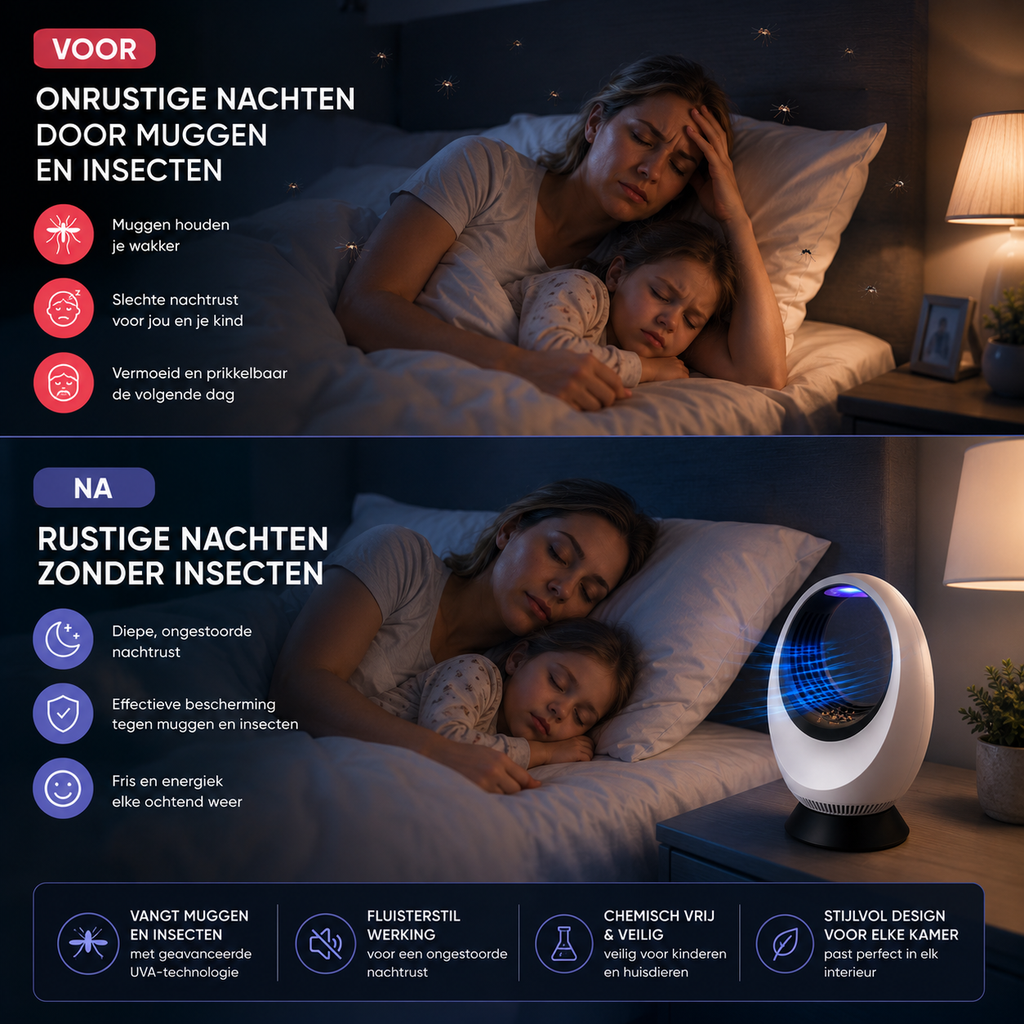 Sleepvity ZoemVrij - Premium Stille UVA Insectenvanger